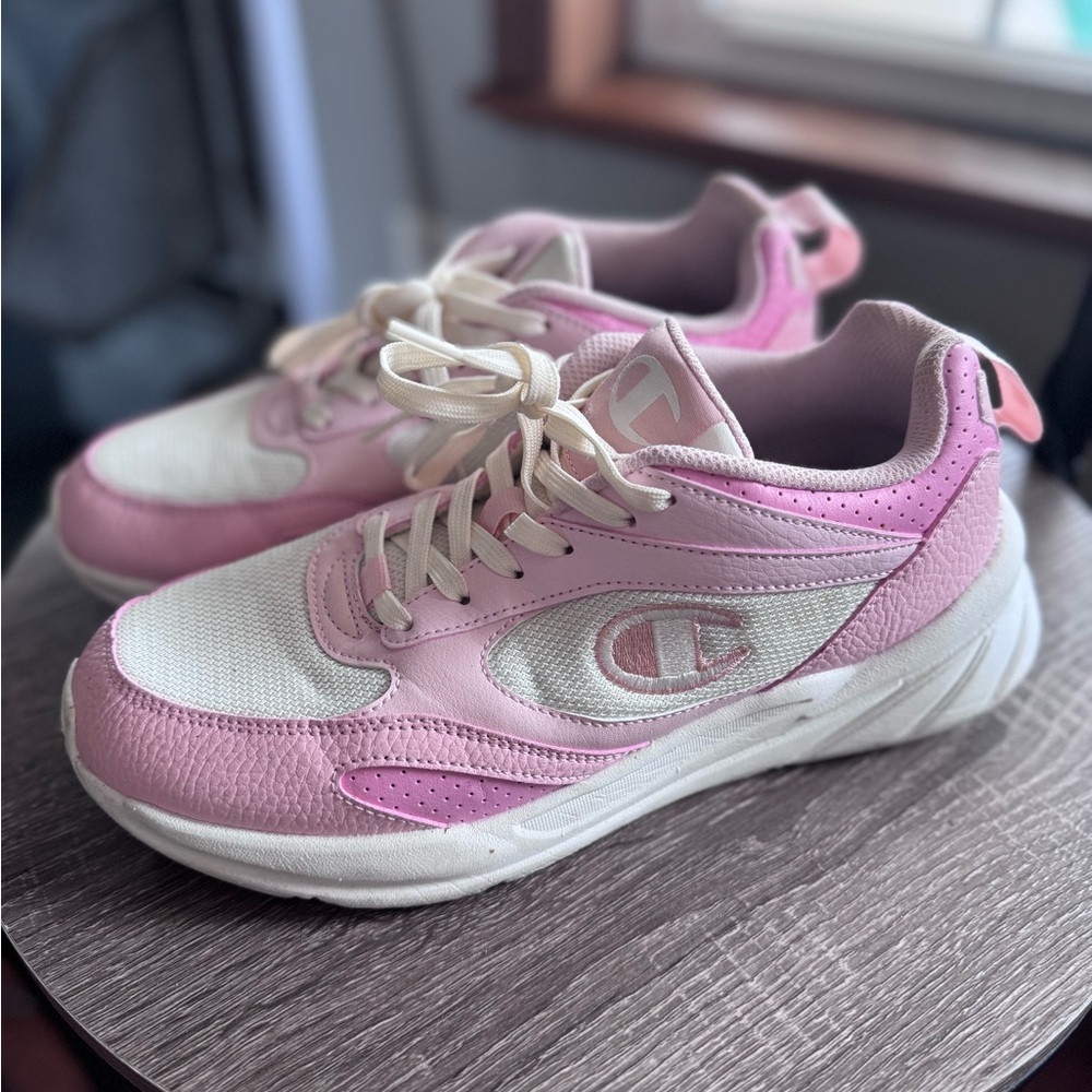 Champion Women’s Pink and White Sneakers